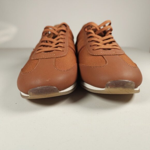 Lacoste Men's Angular 222-4 Sneakers Low-Top Shoes Brown/Off White Size US 9 - Picture 3 of 11